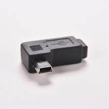 90 градусов Mini USB 5pin штекер к Мини USB разъем гнездовой адаптер синхронизации данных 2022 - купить недорого