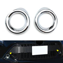 Car Front Bumper Fog Light Frame Ring For Toyota Corolla Hatchback 2019 2020 Fog Lamp Decorate Chrome ABS Molding Cover Trim 2024 - buy cheap