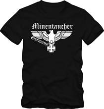 Bundeswehr Men T-Shirt Wehrmacht mines Diver T-shirt Short  Casual  harajuku  oversized t shirt 2024 - buy cheap
