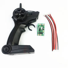 Controle remoto 4ch 2.4g + placa de receptor, velocidade de escala completa, mais controlável, 30 metros, controle sem fio do acelerador faça você mesmo para carro rc 2024 - compre barato