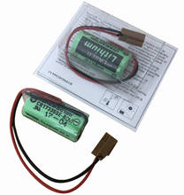 2pcs Original New CR17335SE-R(3V) CR17335SE-R CR17335 CR2/3A 3V PLC Lithium Battery with plugs / connectors Free Shipping 2024 - buy cheap