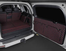 Full set car trunk mats + Rear door mat for Toyota Land Cruiser Prado 150 7 seats 2021-2010 durable cargo liner mat boot carpets 2024 - buy cheap