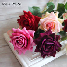 Искусственные искусственные красочные бархатные декоративные цветы JAROWN для свадебной фотосъемки 2024 - купить недорого