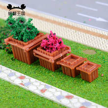 24pcs Model Flowerbed Park Garden Railway Border Parterre Model 1:100 1:50 1:75 1:150 N HO scale 2024 - buy cheap