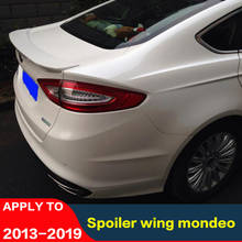 Para acessórios do carro spoiler mondeo asa 2013-2019 lábio traseiro cauda do carro ford mondeo abs material de alta qualidade primer cor spoiler 2024 - compre barato