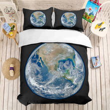 Juego de cama con mapa del mundo para niños y niñas, edredón de 3 piezas con decoración, 2020 2024 - compra barato