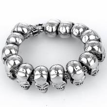 Skull Bracelets Fashion domineering personality titanium steel bracelet 2024 - buy cheap