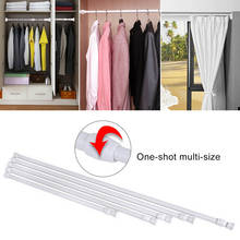 Multifunctional Adjustable Bathroom Shower Curtain Rods Extendable Telescoping Shower Curtain Rods Tension Pole Rod Hanger 2024 - buy cheap