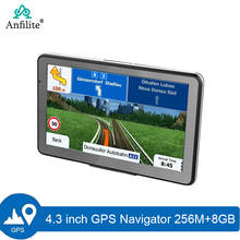 4.3 inch Car GPS Navigation 256M+8GB FM  latest South America Map Sat Truck gps navigator 2024 - buy cheap