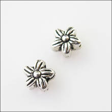 Fashion 60Pcs Tibetan Silver Color Flower Star Spacer Beads Charms 7mm 2024 - buy cheap