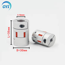 1PC D30 L35  Flexible plum clamp coupler shaft size CNC Jaw shaft coupling/8/10/12/14/16mm D30L35 couples 2024 - buy cheap