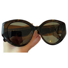 Óculos de sol de gatinho, de alta qualidade, uv400, marca, armação grande, óculos de sol fashion, espelhado, feminino com caixa 2024 - compre barato
