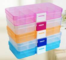 10 Grid Can Split Transparent PP Plastic Storage Box Jewelry Small Components Hardware Tools Storage Organizer 2024 - buy cheap