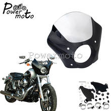 Guantelete transparente para motocicleta Kit de montaje de carenado para motocicleta Harley Sportster XL883 XL1200 Custom Super 1986-2015 2024 - compra barato