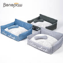 Benepaw Cosy Dog Bed For Small Medium Large Dogs Eco-friendly Breathable Anti-scratch Pet Couch Puppy Sleeping Sofa Removable 2024 - buy cheap