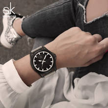 Shengke relógio feminino impermeável, relógio de pulso esportivo para mulheres, visor grande e simples, luminoso 2024 - compre barato
