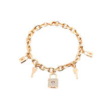 Boho Bracelet for Women Rhinestone Lock Key Charms Bracelets Fashon Jewelry for Female Hand Accessories Gift 2020 2024 - buy cheap