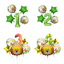 Globos de animales para Baby Shower, temática de jungla para cumpleaños, decoración de fiesta de boda, globo de cumpleaños para niños, fiesta de Safari de jungla 2024 - compra barato