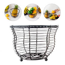 Kitchen Basket Container Bowl Metal Wire Basket Fruit Vegetable Storage Holder Table Centerpiece Decoration 2024 - buy cheap