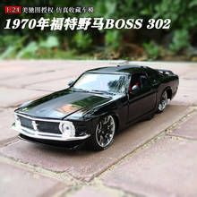 Maisto 1:24 1970 Ford Mustang BOSS 302 alloy car model simulation car decoration collection gift toy 2024 - buy cheap