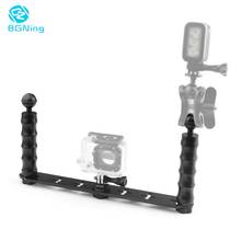 BGNing Dual Hand Grip Scuba Diving Light Arm Stabilizer Rig for Underwater for GoPro HERO 7 6 5 EKEN XIAOYI Action Camera 2024 - buy cheap