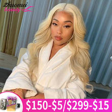 Blonde 613 Lace Frontal Wig Body Wave HD Transparant Lace Frontal Wig Pre Plucked Human Hair Wigs For Women Peruvian Hair Wigs 2024 - buy cheap