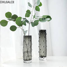 Nórdico grânulo design vaso europeu-estilo simples sem chumbo transparente vaso de vidro arranjo de flores decoração de casa presente 2024 - compre barato