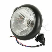 Motorcycle Black/Chrome Hi/Lo Beam Amber Headlight H4 Bulb Lamp For Harley Honda Kawasaki Suzuki Cruiser Bobber 2024 - buy cheap