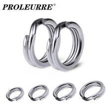 100pcs Fishing Rings Stainless Steel Split Rings Fishing Tackle Strengthen Solid Ring Lure Connecting Ring Fish Accessories 2024 - buy cheap