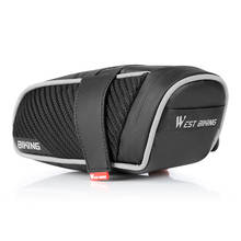 WEST BIKING MTB Road Bike Saddle Bag Waterproof Bicycle Tools Pannier Reflective Rear Seatpost Bag Basket Cycling Accessories
