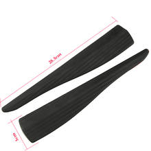 2pcs Universal Car Styling Mouldings Bumper Corner Guard Protector Car Auto Truck Decoration Strip Carbon Fiber Look Black 2size 2024 - buy cheap