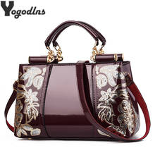 Fashion Embroidery Women Bag Leather Purses and Handbags Luxury Famous Brand Shoulder Bags Female Messenger Bags Bolsa Feminina 2024 - buy cheap