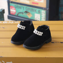 Botines de princesa con cuentas para bebé, zapatos de otoño e invierno, botas de cuero para niño de 1, 2, 3, 4, 5 y 6 años, novedad de 2020 2024 - compra barato