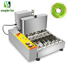 Máquina elétrica automática de fazer rosquinha, donut, 4 fileiras, fritadeira, donut, máquina que faz rosquinha, máquina fritadeira 2024 - compre barato