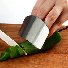 Protetor de mão para dedo de aço inoxidável, proteção para mão e dedo para corte de faca, ferramenta de cozinha 2024 - compre barato