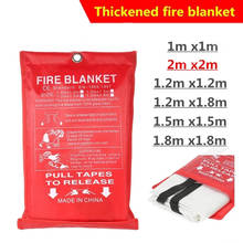 2M x 2M Fire Blanket Fiberglass Fire Flame Retardant Survival White Fire Shelter Safety Cover Fire Emergency Blanket 2024 - buy cheap