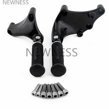 Motorcycle Passenger Rear Foot Pegs Footpegs Mount Bracket For Harley Iron For Sportster XL 1200 883 2014 2015 2016 2018 2019 2024 - buy cheap