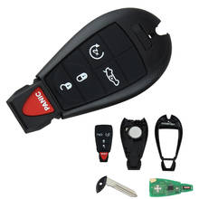 5 Buttons Uncut Keyless Entry Remote Car Key Fob Trunk Remote Start for Chrysler Dodge Challenger Charger Durango 2008-2014 2024 - buy cheap