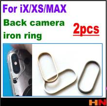 2pcs For iPhone XS X XS MAX High Quality Rear Back Camera iron Ring Bezel Cover Replacement Parts 2024 - buy cheap