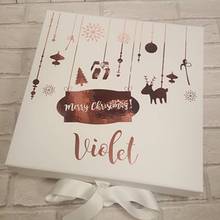 Personalised  Rose gold Christmas gift box First Communion  gift box  Will you be my maid of honor box Christening gift boxes 2024 - buy cheap