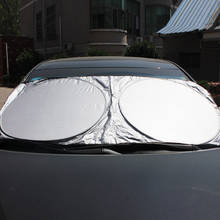 Солнцезащитный козырек для автомобиля 150x70 см, защитная пленка на переднее стекло, отражатель с УФ-защитой, Стайлинг автомобиля 2024 - купить недорого