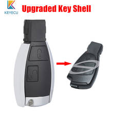 KEYECU-carcasa de llave remota inteligente mejorada, 2 botones Fob para Mercedes Benz CLS C E S W124 W202 2024 - compra barato