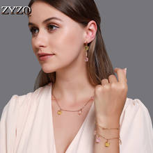 ZYZQ Summer Fun Set Jewelry Small Fresh Color Butterfly Necklace Sweet Long Butterfly Earrings Bracelet 2024 - buy cheap