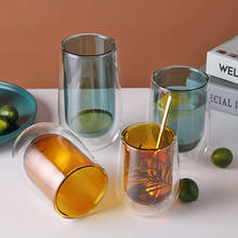 Copo de vidro transparente para bebidas com borosilicato, copo de vidro transparente para bebidas de borosilicato 2024 - compre barato