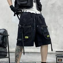 Шорты-карго мужские хлопковые, повседневные тренировочные штаны в стиле милитари, с несколькими карманами, одежда для мужчин, лето 2021 2024 - купить недорого