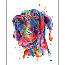 5d diamond Embroidery color great dane diy diamond painting cross stitch for children puzzle mosaic crafts 2024 - buy cheap