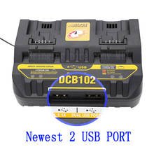Usb port 5V For Dewalt 12V 14.4V 18V Dcb101 Dcb200 Dcb140 Dcb105 EU Plug Tool Power charger Dcb102 Double Li-Ion Battery Charger 2024 - buy cheap