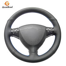 Cobertura para volante de autos, capa preta de couro artificial, costura à mão, para mercedes benz classe a, a160, a180 verificados, 2009 a 2012 2024 - compre barato