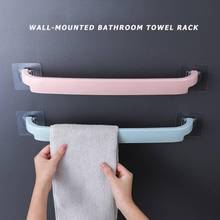 Держатель для полотенец, настенный пластиковый держатель для ванной комнаты, клейкая Полка для полотенец 2024 - купить недорого