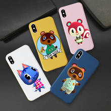 Gykz capa de celular de silicone tpu suave japonês, capa fofa de animal cruzando para iphone 11 pro xs max 7 x xr 6 6s 8 plus 2024 - compre barato
